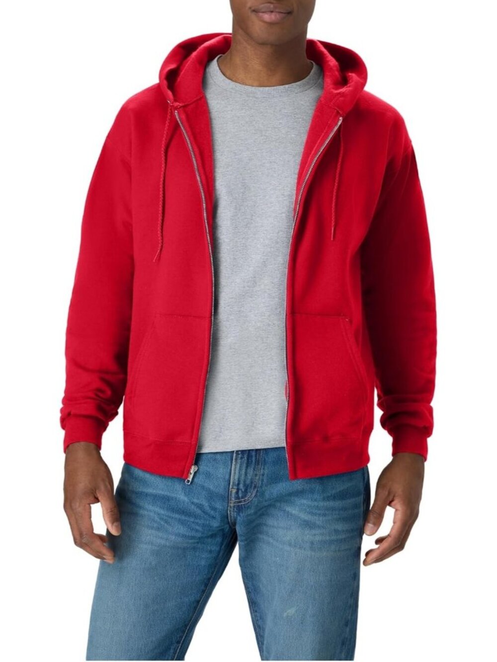 Hanes Men's Zip-up Hoodie, Ecosmart Fleece Full-zip Hoodie for Men, Hooded